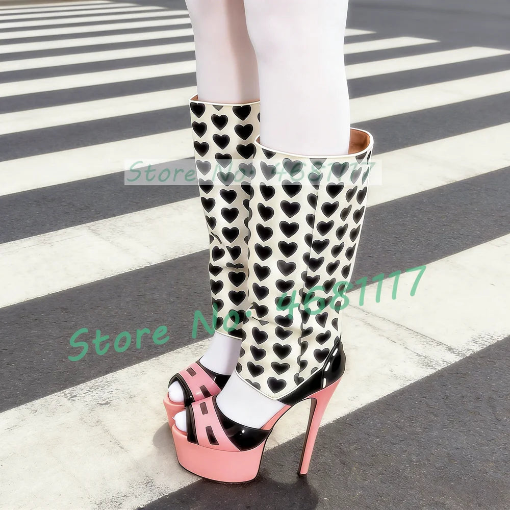 Bold Platform Open-Toe Boots